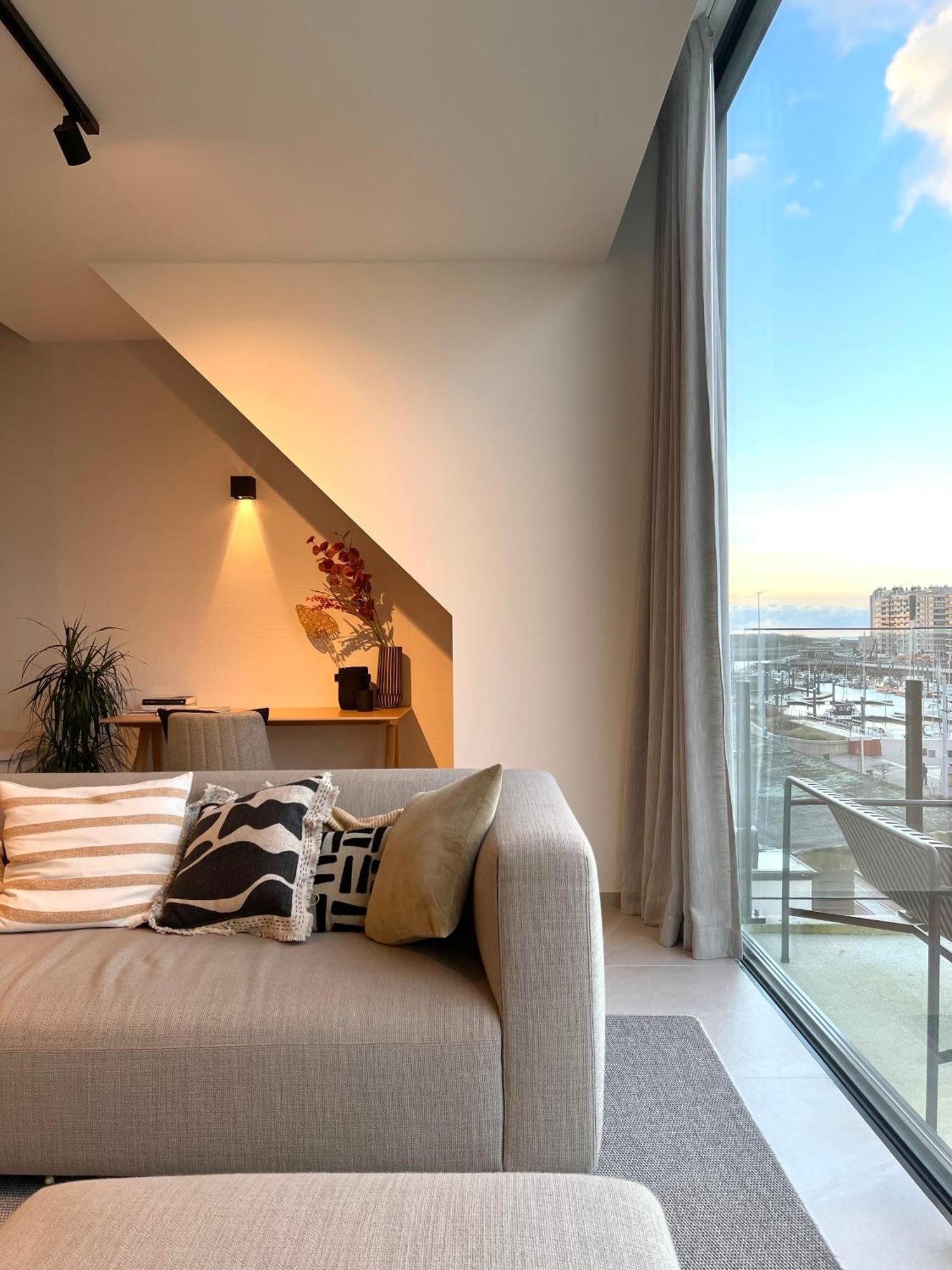 Molo Roof - Stylish Penthouse With Marina View Blankenberge Within Walking Distance From The Sea - 15 Km From Bruges Apartman Kültér fotó